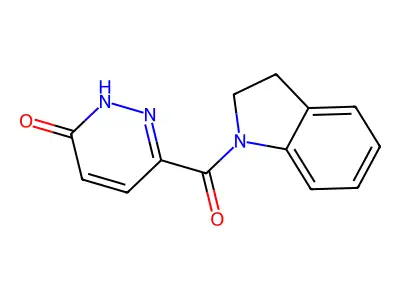 6-(indoline-1-carbonyl)pyridazin-3(2H)-one structure