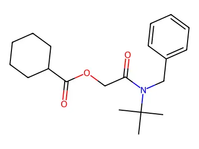 [2-[Benzyl(tert-butyl)amino]-2-oxoethyl] cyclohexanecarboxylate structure
