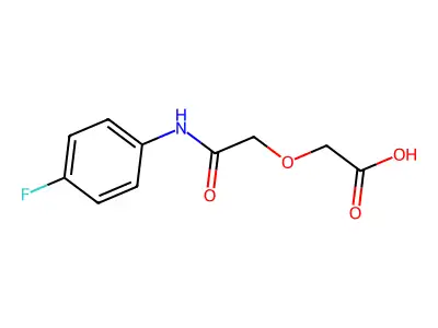 [2-(4-Fluoroanilino)-2-oxoethoxy]acetic acid structure