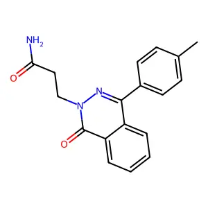 3-[4-(4-methylphenyl)-1-oxophthalazin-2(1H)-yl]propanamide structure