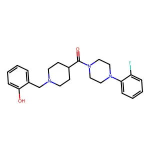 [4-(2-Fluorophenyl)piperazin-1-yl][1-(2-hydroxybenzyl)piperidin-4-yl]methanone structure