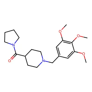 Pyrrolidin-1-yl[1-(3,4,5-trimethoxybenzyl)piperidin-4-yl]methanone structure