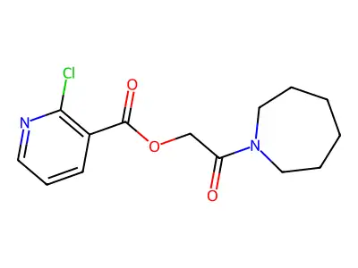 2-(Azepan-1-yl)-2-oxoethyl 2-chloropyridine-3-carboxylate structure