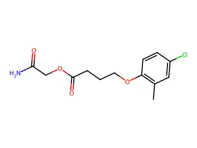(2-Amino-2-oxoethyl) 4-(4-chloro-2-methylphenoxy)butanoate structure