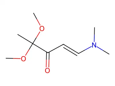 (E)-1-Dimethylamino-4,4-dimethoxy-pent-1-en-3-one structure