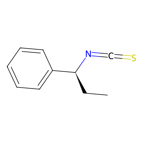 (S)-(-)-1-Phenylpropyl isothiocyanate structure