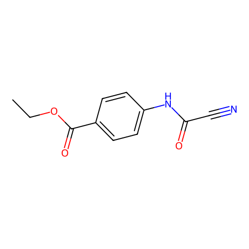 Ethyl 4-[(cyanocarbonyl)amino]benzoate structure