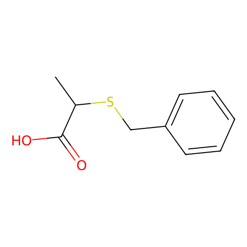 2-(Benzylsulfanyl)propanoic acid structure