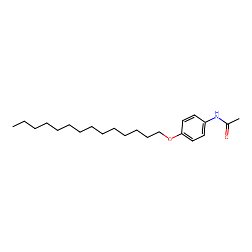 N-[4-(tetradecyloxy)phenyl]acetamide structure