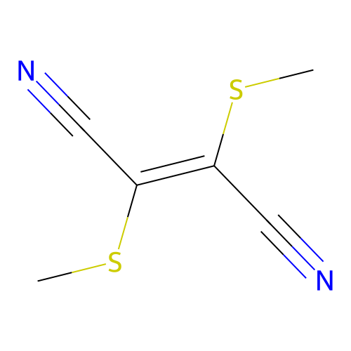 Bis(methylthio)maleonitrile structure
