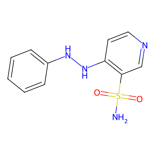4-(2-Phenylhydrazinyl)pyridine-3-sulfonamide structure