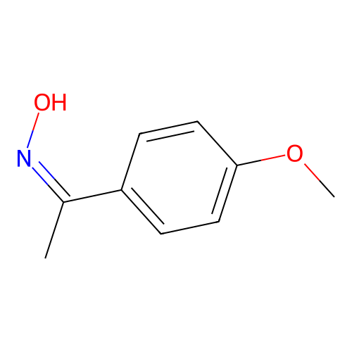 1-(4-Methoxyphenyl)ethanone oxime structure