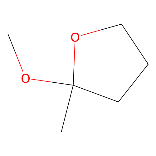 Tetrahydrofuran, 2-methyl-2-methoxy structure