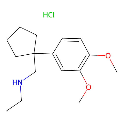 [1-(3,4-Dimethoxy-phenyl)-cyclopentylmethyl]-ethyl-amine structure