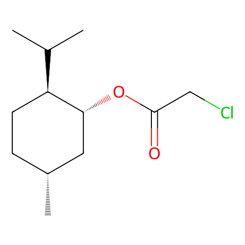 Menthyl 2-chloroacetate structure