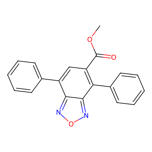 Methyl 4,7-diphenyl-2,1,3-benzoxadiazole-5-carboxylate structure