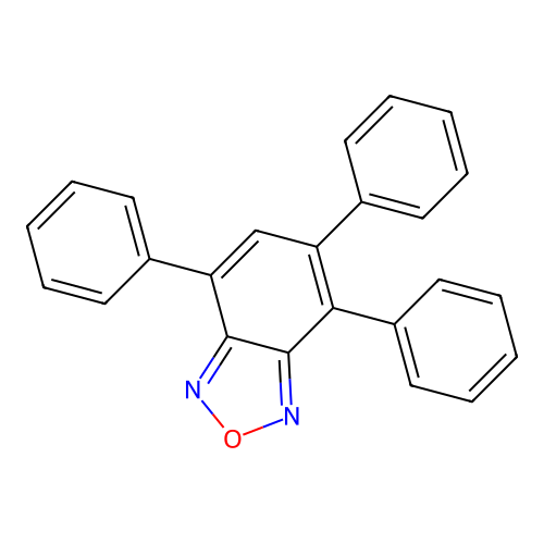 4,5,7-Triphenyl-2,1,3-benzoxadiazole structure