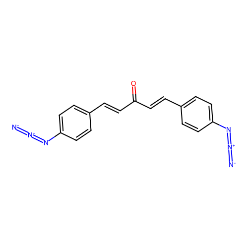 1,5-Bis(4-azidophenyl)-1,4-pentadien-3-one structure