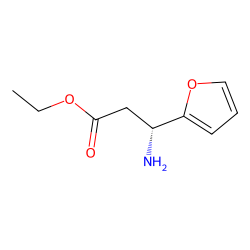 Ethyl (3R)-3-amino-3-(furan-2-YL)propanoate structure