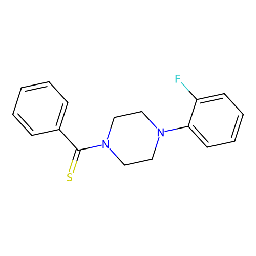 [4-(2-Fluorophenyl)piperazin-1-yl](phenyl)methanethione structure