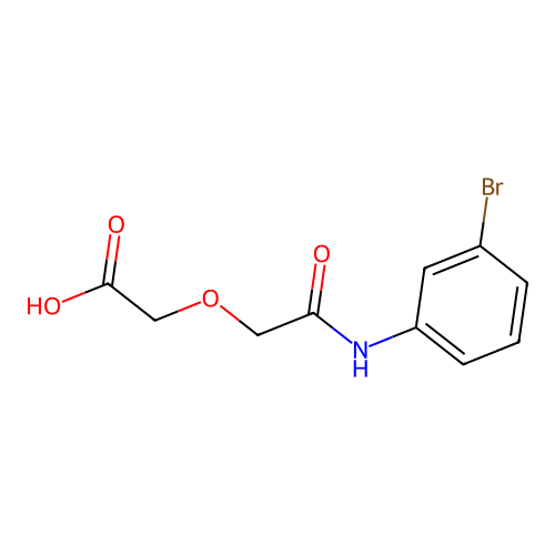 {2-[(3-Bromophenyl)amino]-2-oxoethoxy}acetic acid structure