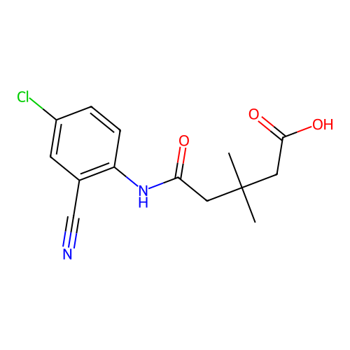 5-(4-Chloro-2-cyanoanilino)-3,3-dimethyl-5-oxopentanoic acid structure
