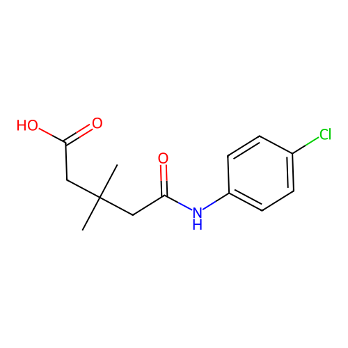 5-[(4-Chlorophenyl)amino]-3,3-dimethyl-5-oxopentanoic acid structure