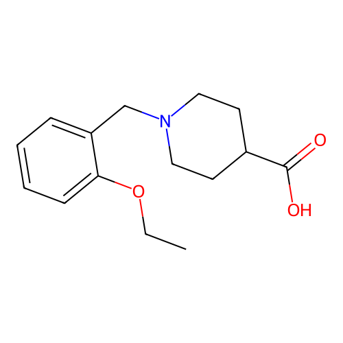 1-(2-Ethoxybenzyl)piperidine-4-carboxylic acid structure