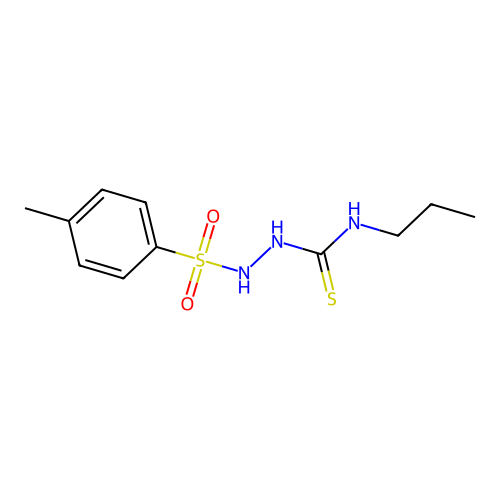2-[(4-methylphenyl)sulfonyl]-N-propylhydrazinecarbothioamide structure
