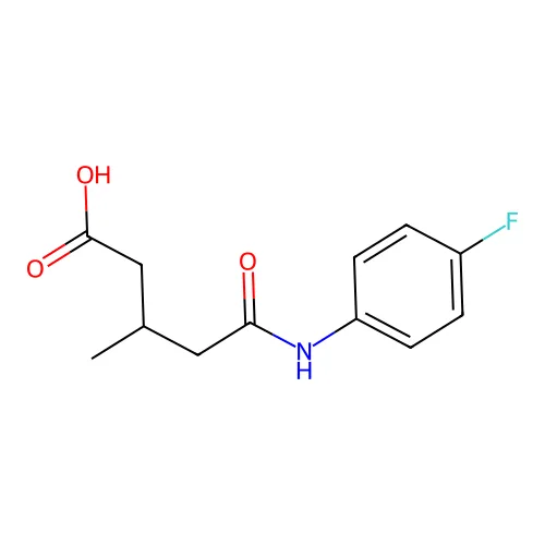 5-(4-氟苯氨基)-3-甲基-5-氧代戊酸 structure