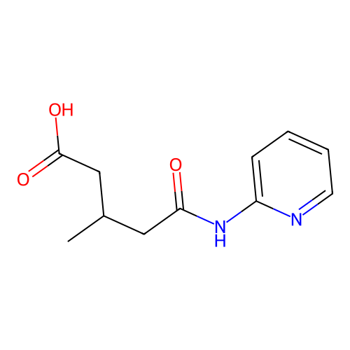 3-Methyl-5-oxo-5-(pyridin-2-ylamino)pentanoic acid structure