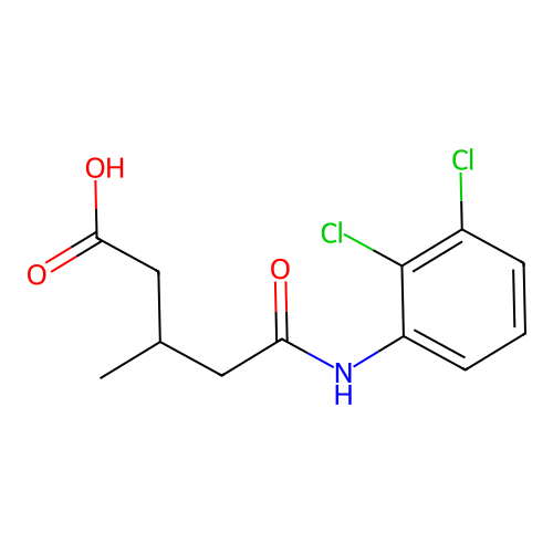 5-[(2,3-Dichlorophenyl)amino]-3-methyl-5-oxopentanoic acid structure