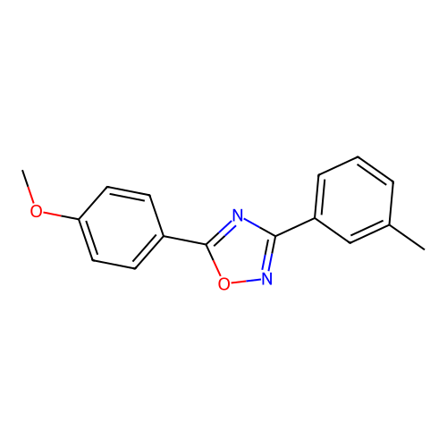 5-(4-Methoxyphenyl)-3-(3-methylphenyl)-1,2,4-oxadiazole structure