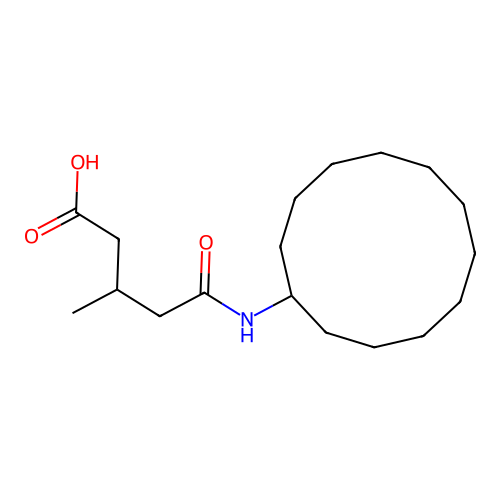 5-(Cyclododecylamino)-3-methyl-5-oxopentanoic acid structure