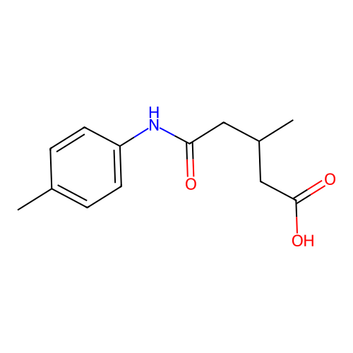 3-Methyl-5-(4-methylanilino)-5-oxopentanoic acid structure