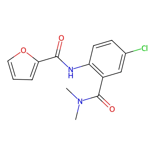 N-[4-氯-2-(二甲基氨基甲酰基)苯基]呋喃-2-甲酰胺 structure