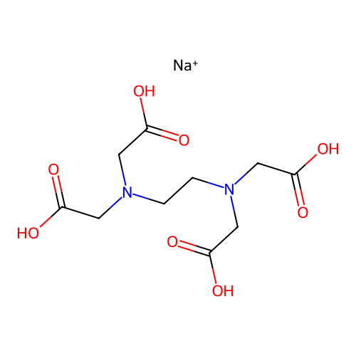 Disodium ethylenediaminetetraacetate structure