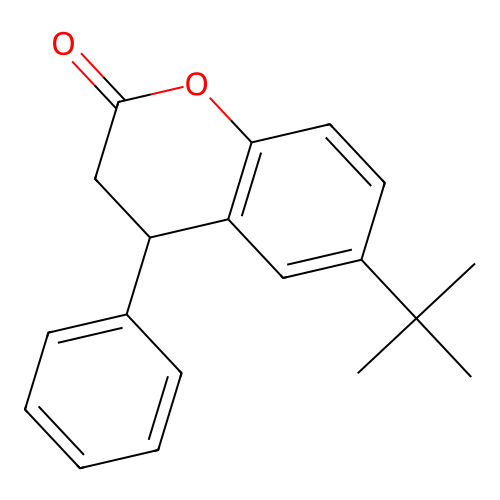 6-Tert-butyl-4-phenylchroman-2-one structure
