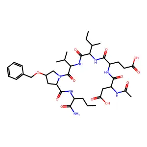 Azapeptide-based compound 24 structure
