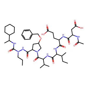 Azapeptide-based compound 38 structure