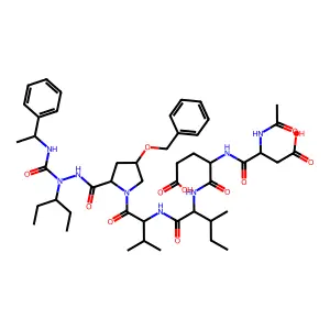 Azapeptide-based compound 46 structure