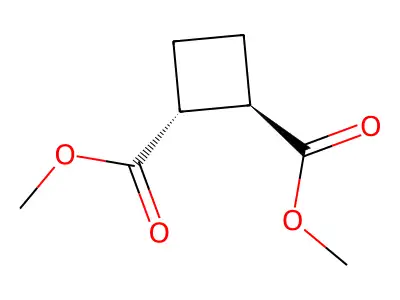 Dimethyl cyclobutane-1,2-dicarboxylate structure