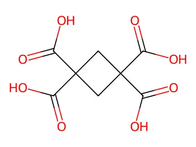 Cyclobutane-1,1,3,3-tetracarboxylic Acid structure