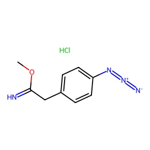 Methyl 4-azidophenylacetimidate structure