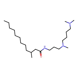 N-[3-[4-(dimethylamino)butyl-methylamino]propyl]-3-methyldodecanamide structure