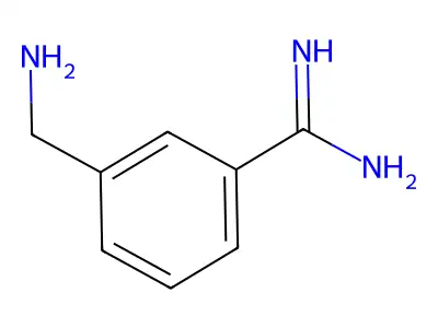 3-(Aminomethyl)benzene-1-carboximidamide dihydrochloride structure