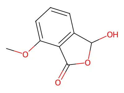 1(3H)-Isobenzofuranone, 3-hydroxy-7-methoxy- structure