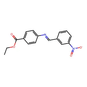Ethyl 4-((3-nitrophenyl)methylideneamino)benzoate structure