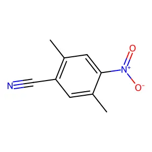 2,5-二甲基-4-硝基苯甲腈 structure