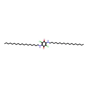 p-Benzoquinone, 3,6-bis(octadecylamino)-2,5-dichloro- structure